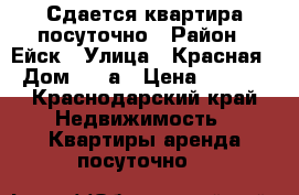 Сдается квартира посуточно › Район ­ Ейск › Улица ­ Красная  › Дом ­ 53а › Цена ­ 1 000 - Краснодарский край Недвижимость » Квартиры аренда посуточно   